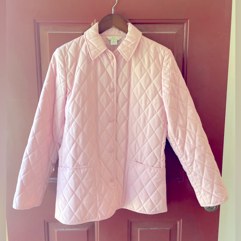 Brooks Brothers 346 Pink Quilted Jacket Size S
